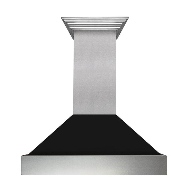 Z-Line - 36'' DuraSnow Stainless Steel Range Hood with Black Matte Shell