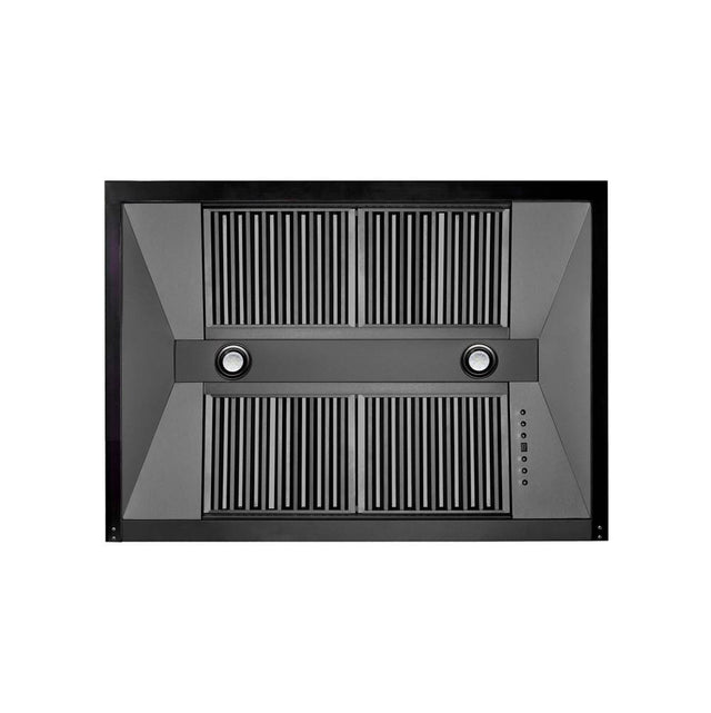 Z-Line - 48'' Black Stainless Steel Wall Mount Range Hood