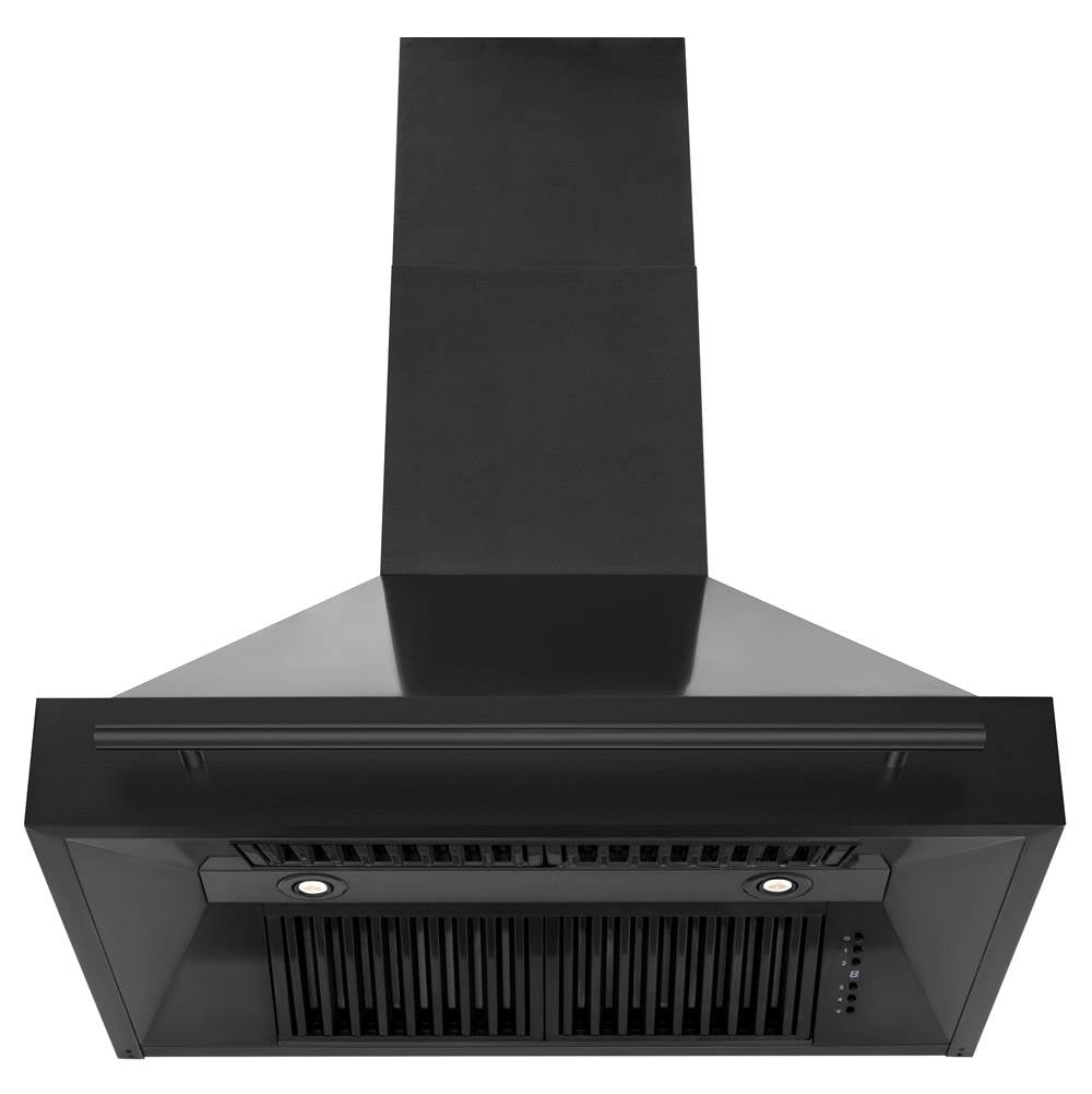 36'' Black Stainless Steel Range Hood with Black Stainless Steel Handle (BS655-36-BS)