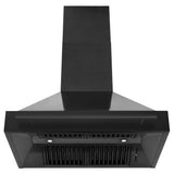 36'' Black Stainless Steel Range Hood with Black Stainless Steel Handle (BS655-36-BS)