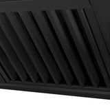 30'' Black Stainless Steel Range Hood with Champagne Bronze Handle (BS655-30-CB)