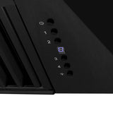 30'' Black Stainless Steel Range Hood with Gold Handle (BS655-30-G)