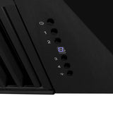 36'' Black Stainless Steel Range Hood with Gold Handle (BS655-36-G)