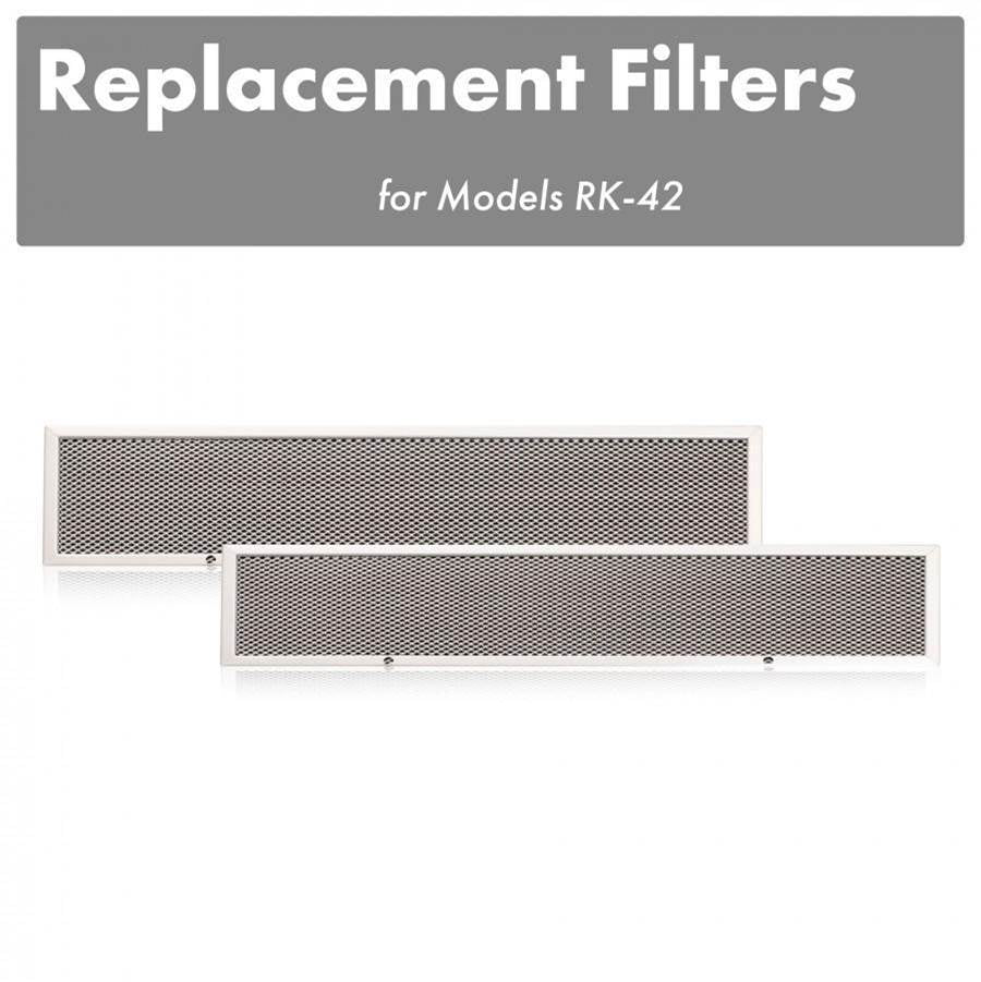 Z-Line - Charcoal Filters (Set of 2) for 42'' Under Cabinet Range Hoods (CF-RK-42)