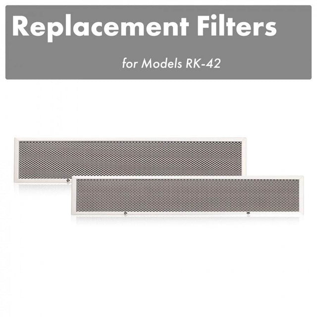 Z-Line - Charcoal Filters (Set of 2) for 42'' Under Cabinet Range Hoods (CF-RK-42)