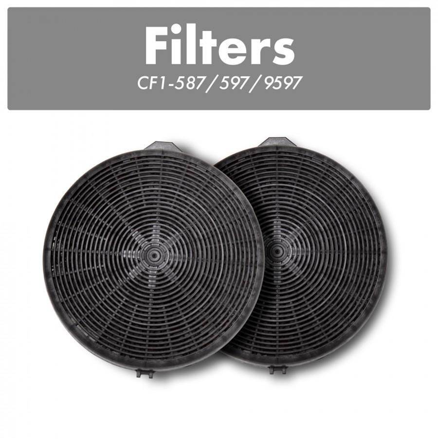 Z-Line - Set of Two(2) Charcoal Filters for Models 587/597/9597 (CF1)