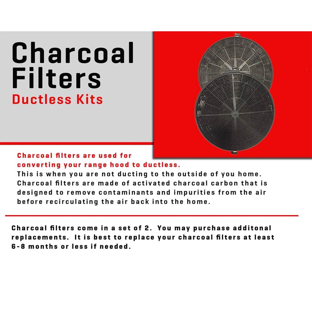 Set of Two(2) Charcoal Filters for Models 587/597/9597 (CF1)