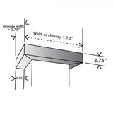 Crown Molding Profile 6 for Wall Mount Range Hood