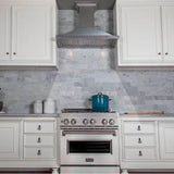 48'' Designer Series DuraSnow Stainless Steel Wall Mount Range Hood