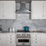 48'' Designer Series DuraSnow Stainless Steel Wall Mount Range Hood