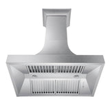48'' Designer Series DuraSnow Stainless Steel Wall Range Hood