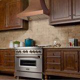 48'' Designer Series Hand-Hammered Copper Finish Wall Range Hood