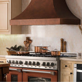 48'' Designer Series Hand-Hammered Copper Finish Wall Range Hood