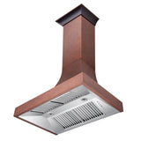 Z-Line - 48'' Designer Series Hand-Hammered Copper Finish Wall Range Hood