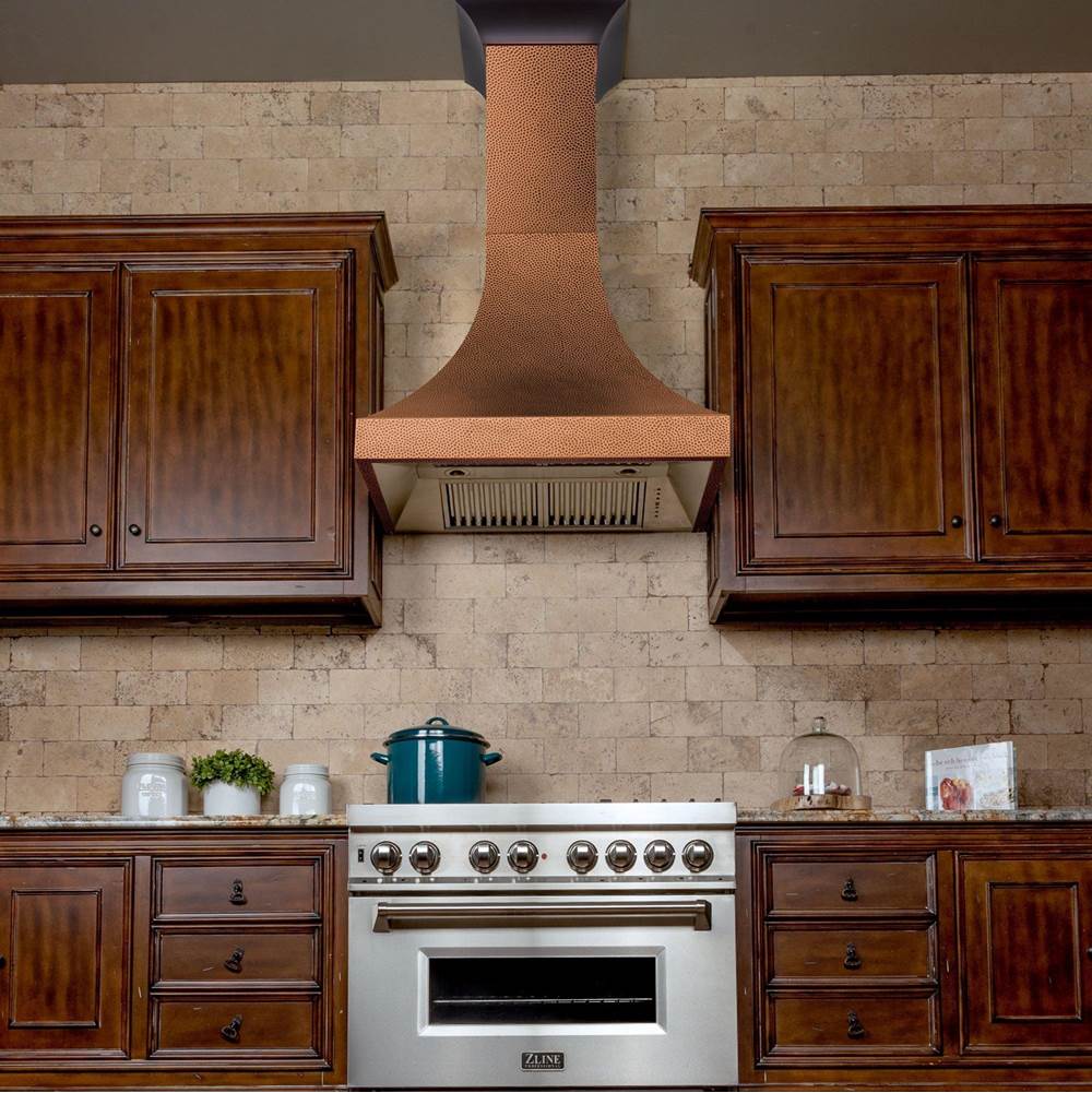 48'' Designer Series Hand-Hammered Copper Finish Wall Range Hood