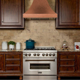 48'' Designer Series Hand-Hammered Copper Finish Wall Range Hood