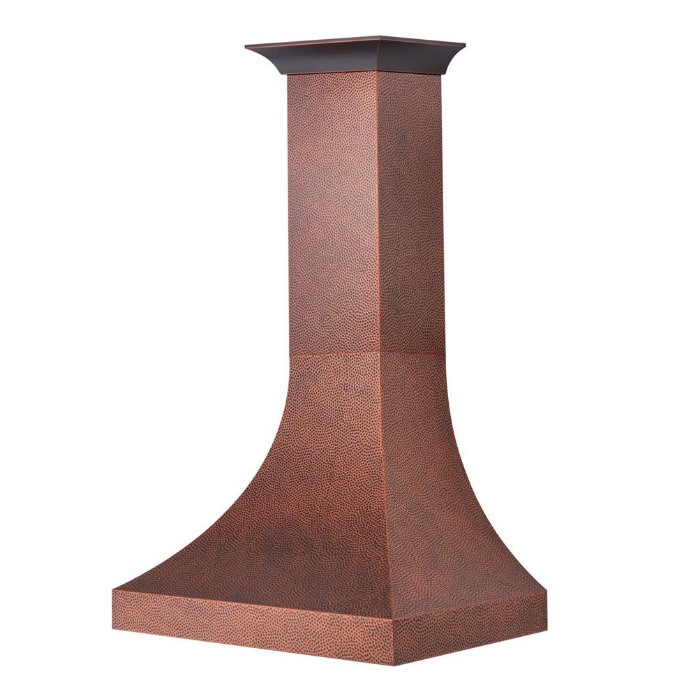 Z-Line - 36'' Designer Series Hand-HammeredCopper Finish Wall Range Hood