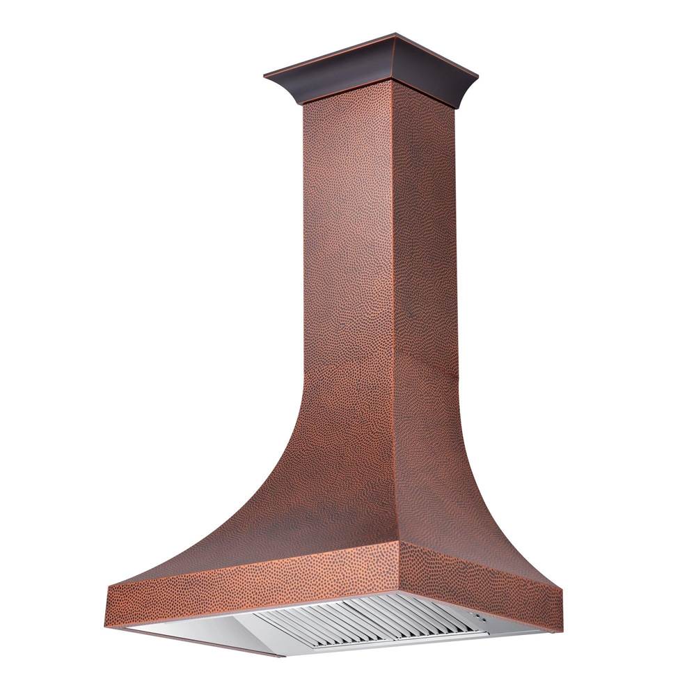 Z-Line - 30'' Designer Series Hand-Hammered Copper Finish Wall Range Hood