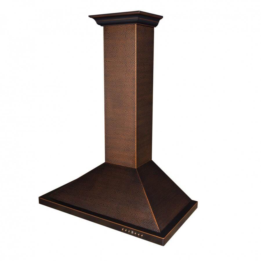 36'' Designer Series Hand-Hammered Wall Mount Range Hood