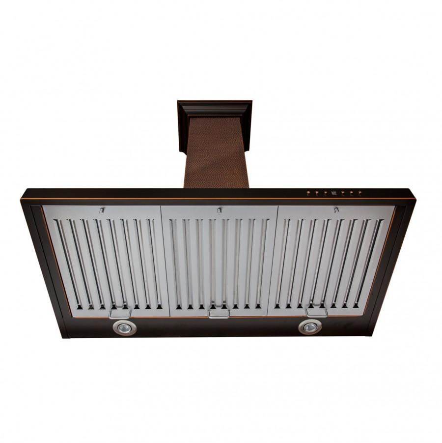 36'' Designer Series Hand-Hammered Wall Mount Range Hood