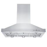 42'' Remote Blower Island Mount Range Hood in Stainless Steel
