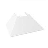 48'' DuraSnow Stainless Steel Range Hood with White Matte Shell