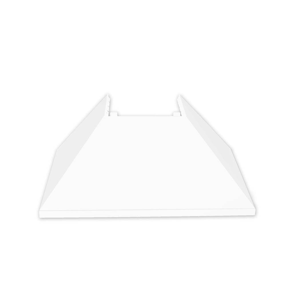 48'' DuraSnow Stainless Steel Range Hood with White Matte Shell