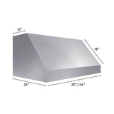 36'' DuraSnow Stainless Steel Under Cabinet Range Hood