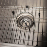 Z-Line - Garmisch 27'' Undermount Single Bowl Sink in DuraSnow Stainless Steel with Accessories - DuraSnow Stainless Steel