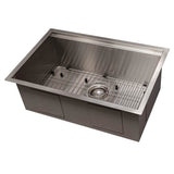 Garmisch 27'' Undermount Single Bowl Sink in Stainless Steel with Accessories