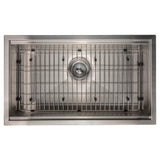 Garmisch 30'' Undermount Single Bowl Sink in Stainless Steel with Accessories