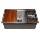 Garmisch 30'' Undermount Single Bowl Sink in Stainless Steel with Accessories