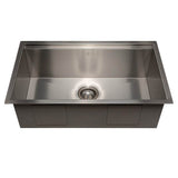 Garmisch 30'' Undermount Single Bowl Sink in Stainless Steel with Accessories