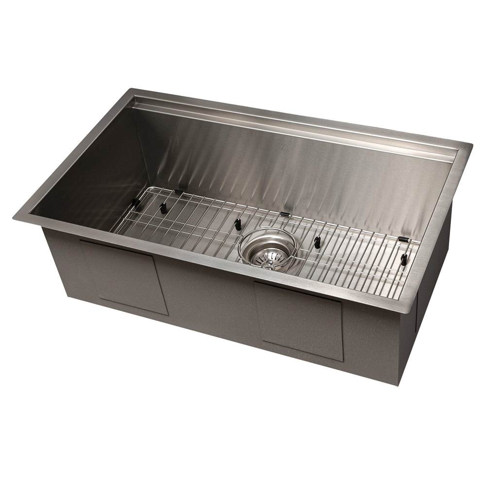 Garmisch 30'' Undermount Single Bowl Sink in Stainless Steel with Accessories