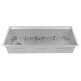 Garmisch 43'' Undermount Single Bowl Sink in DuraSnow Stainless Steel with Accessories S)