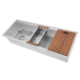 Z-Line - Garmisch 45'' Undermount Single Bowl Sink in Stainless Steel with Accessories - Stainless Steel