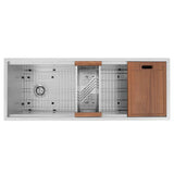 Garmisch 45'' Undermount Single Bowl Sink in Stainless Steel with Accessories