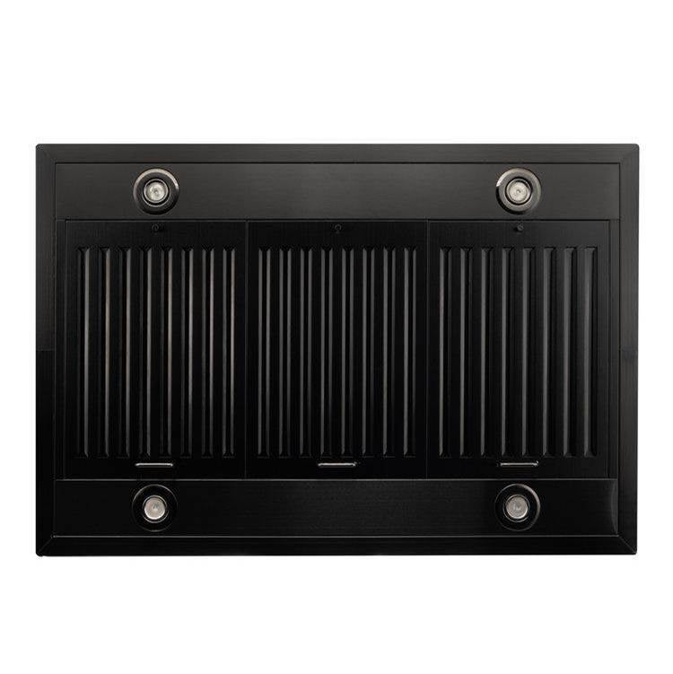Z-Line - 42'' Island Mount Range Hood in Black Stainless Steel