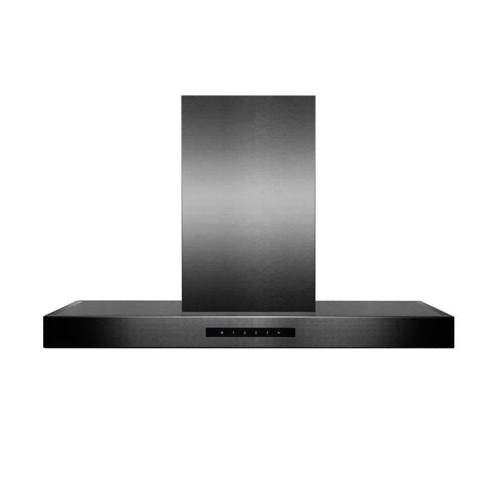36'' Island Mount Range Hood in Black Stainless Steel
