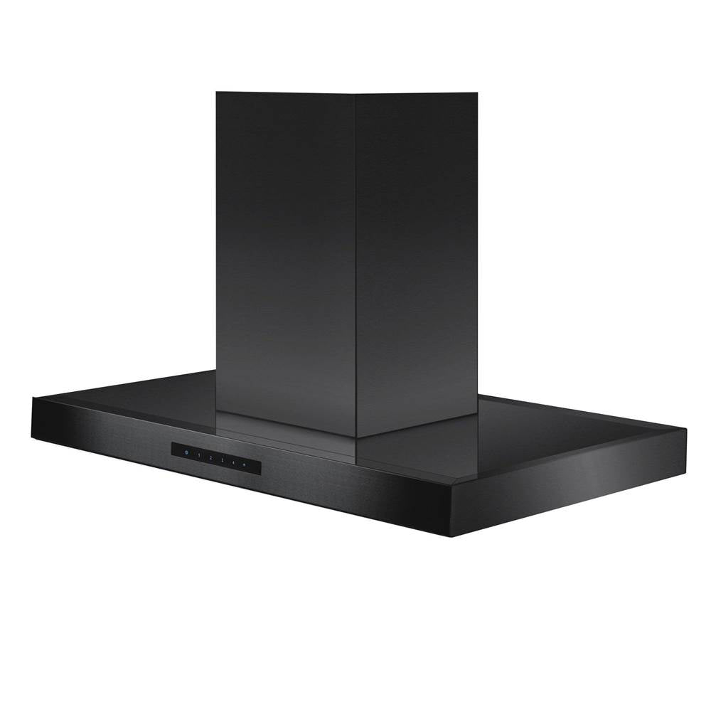 Z-Line - 30'' Island Mount Range Hood in Black Stainless Steel
