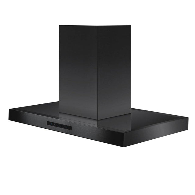 Z-Line - 30'' Island Mount Range Hood in Black Stainless Steel
