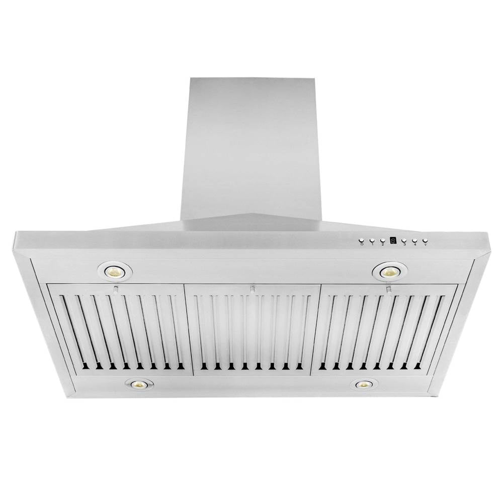 36'' Island Mount Range Hood in Stainless Steel