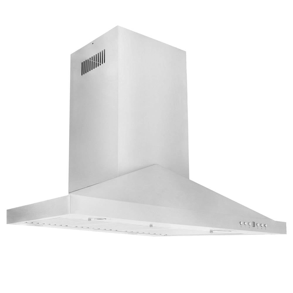 Z-Line - 36'' Island Mount Range Hood in Stainless Steel