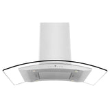 36'' Island Mount Range Hood in Stainless Steel & Glass