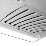 36'' Island Mount Range Hood in Stainless Steel & Glass