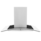 36'' Island Mount Range Hood in Stainless Steel & Glass