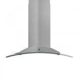 Z-Line - 36'' Island Mount Range Hood in Stainless Steel & Glass