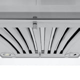 36'' Island Mount Range Hood in Stainless Steel & Glass