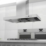 48'' Island Mount Range Hood in Stainless Steel