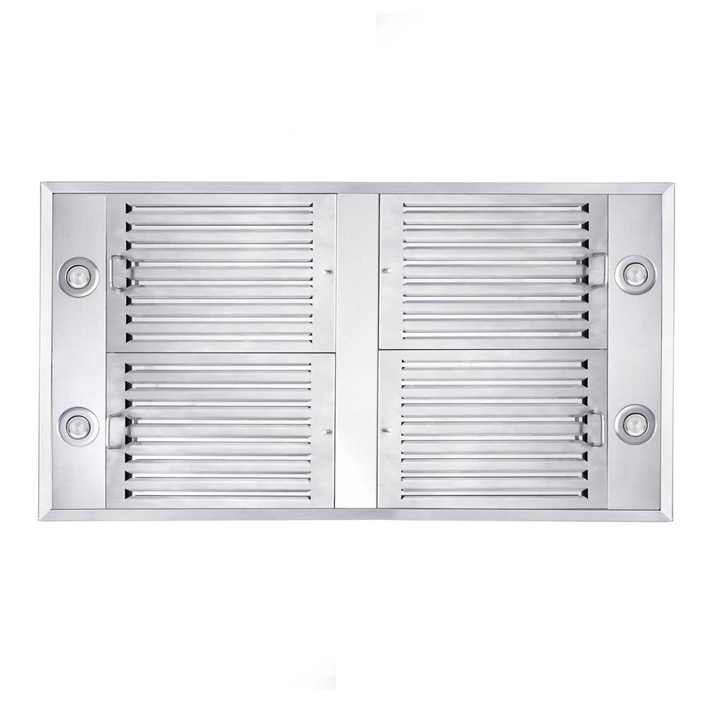 Z-Line - 36'' Island Mount Range Hood in Stainless Steel